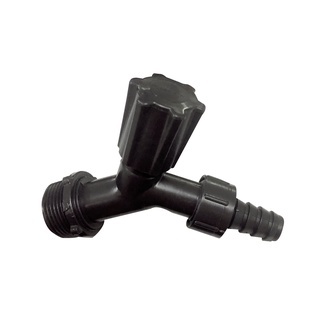 5 Torneira para Jardim 1/2 em Plástico Preto - Plasbohn