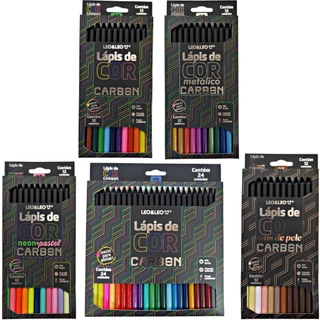Lápis de Cor Carbon 12 / 24 Cores - Leo e Leo