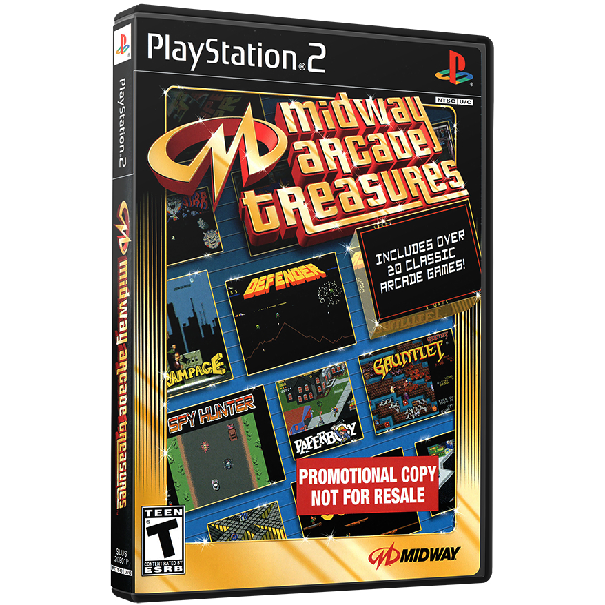 Jeu Midway Arcade Treasures Sur PS2 - Sans Notice, Version Française, Très Bon état