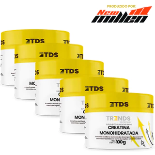 Kit Academia 5x Creatina Creatine Monohidratada Pote 100g