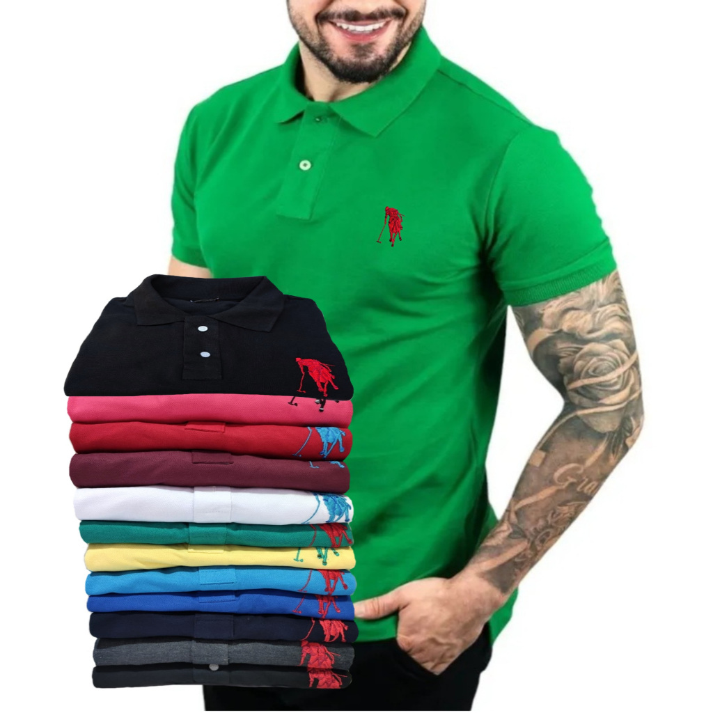 Camisa Gola Polo Masculino 15 Cores PREMIUM