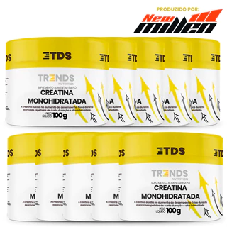 Kit Academia 10x Creatina Creatine Monohidratada Pote 100g