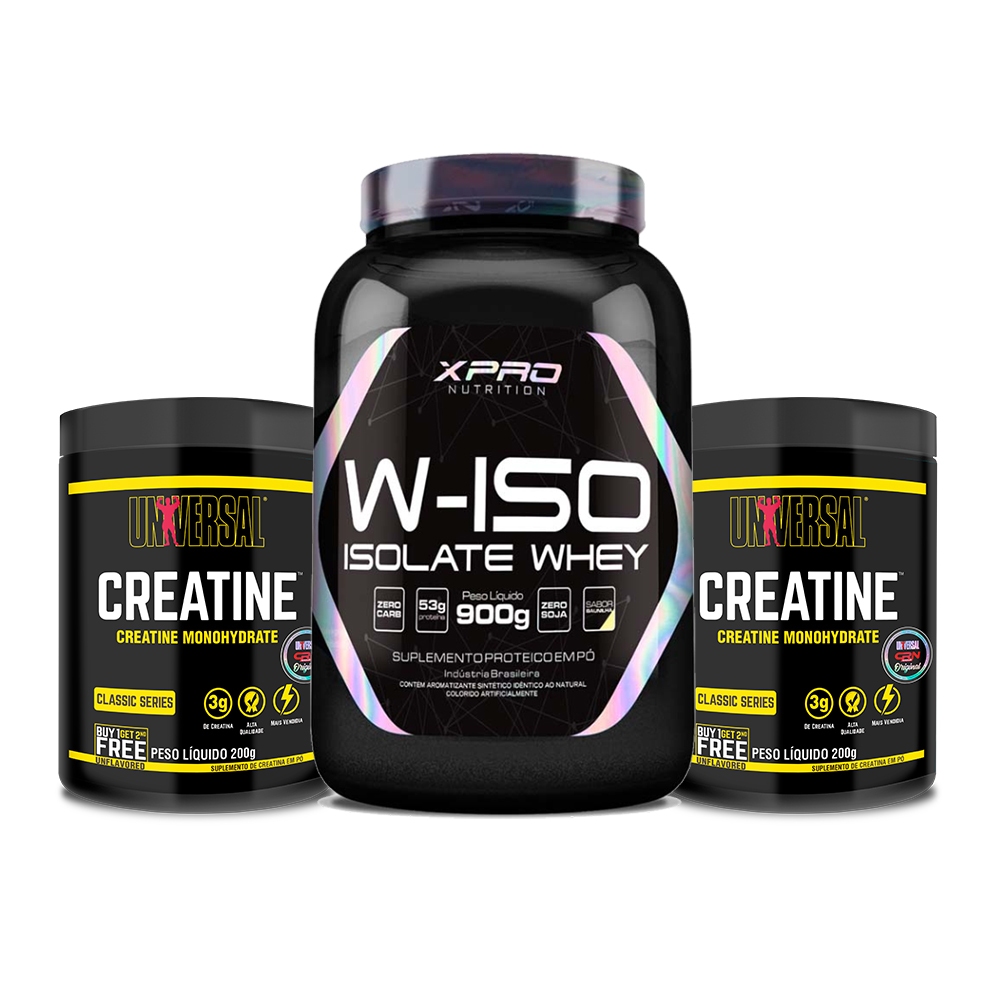Kit W-Iso Isolate 900g XPRO + Creatine 300g Universal