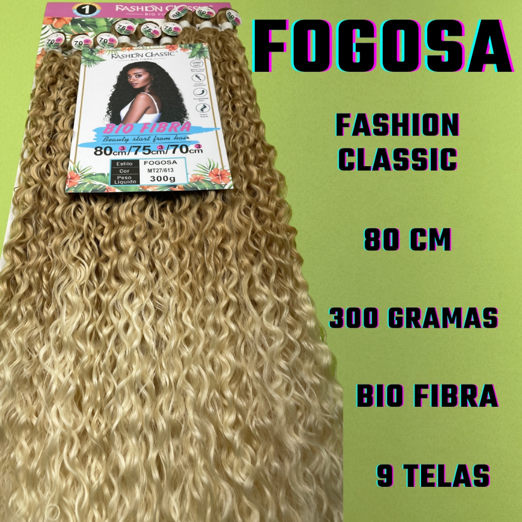 Cabelo Cacheado Bio Fibra Lindona Fashion Classic 70 cm - identico
