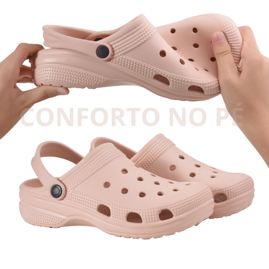 Chinelo Babuche Ortopédico Clog Feminino Leve Macia Esporão