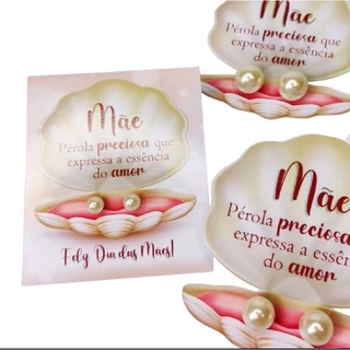 50 pares de brinco perola +tags dia das maes lembrancinha/mimo em Oferta na Shopee