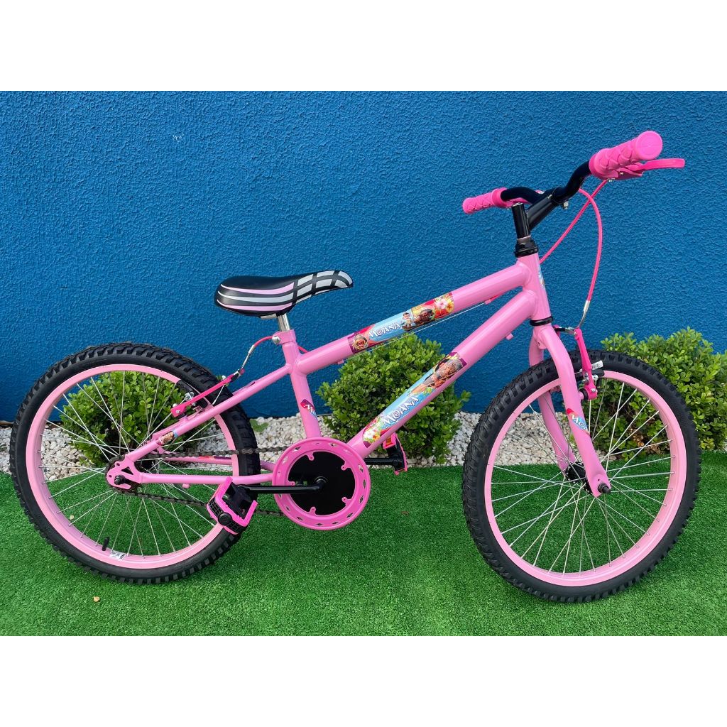 Bicicleta ARO 20 - Barbie - Branca - Caloi - Ri Happy
