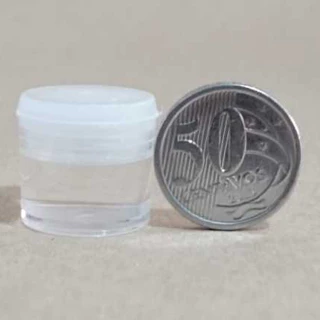 Pote Glitter 3ml Acrílico C/ Tampa Pressão (100, 200, 500 Unidades)