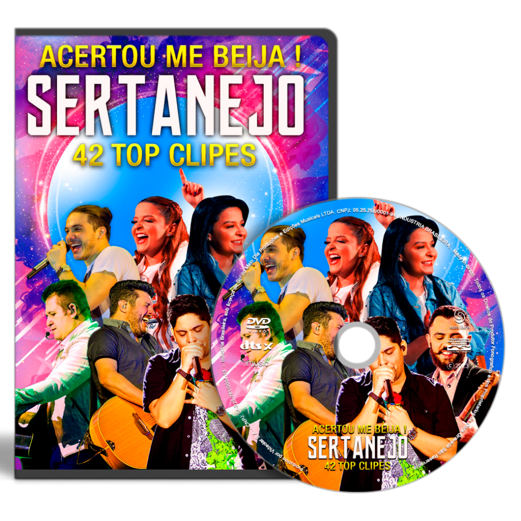 DVD - Acertou, Me Beija Sertanejo 42 Top Clipes | Shopee Brasil