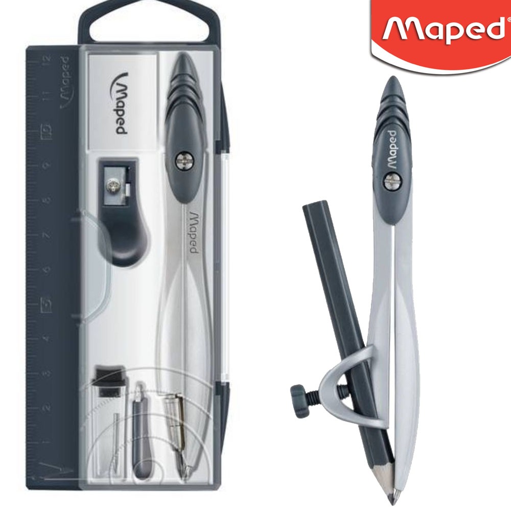 Compasso Study Com Estojo - Maped - ESCOLHA O MODELO | Shopee Brasil