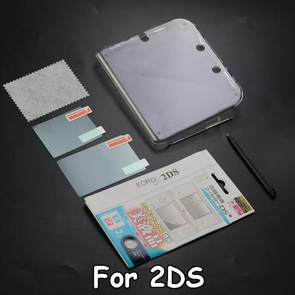 Kit Nintendo 2ds Case acrilico + Pelicula + Caneta