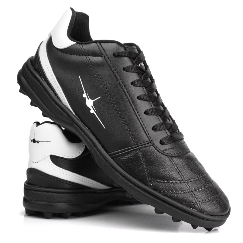 Chuteira Tenis Society com Couro legítimo Para Campo Gramado Promoção ...
