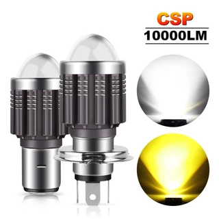 10000Lm H4 LED BA20D LED Lâmpada de Farol Alto Amarelo Baixo Branco.