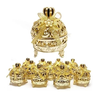Kit Lembrancinha Realeza C/12 Mini Porta Joia Decoração Festa em Oferta na Shopee