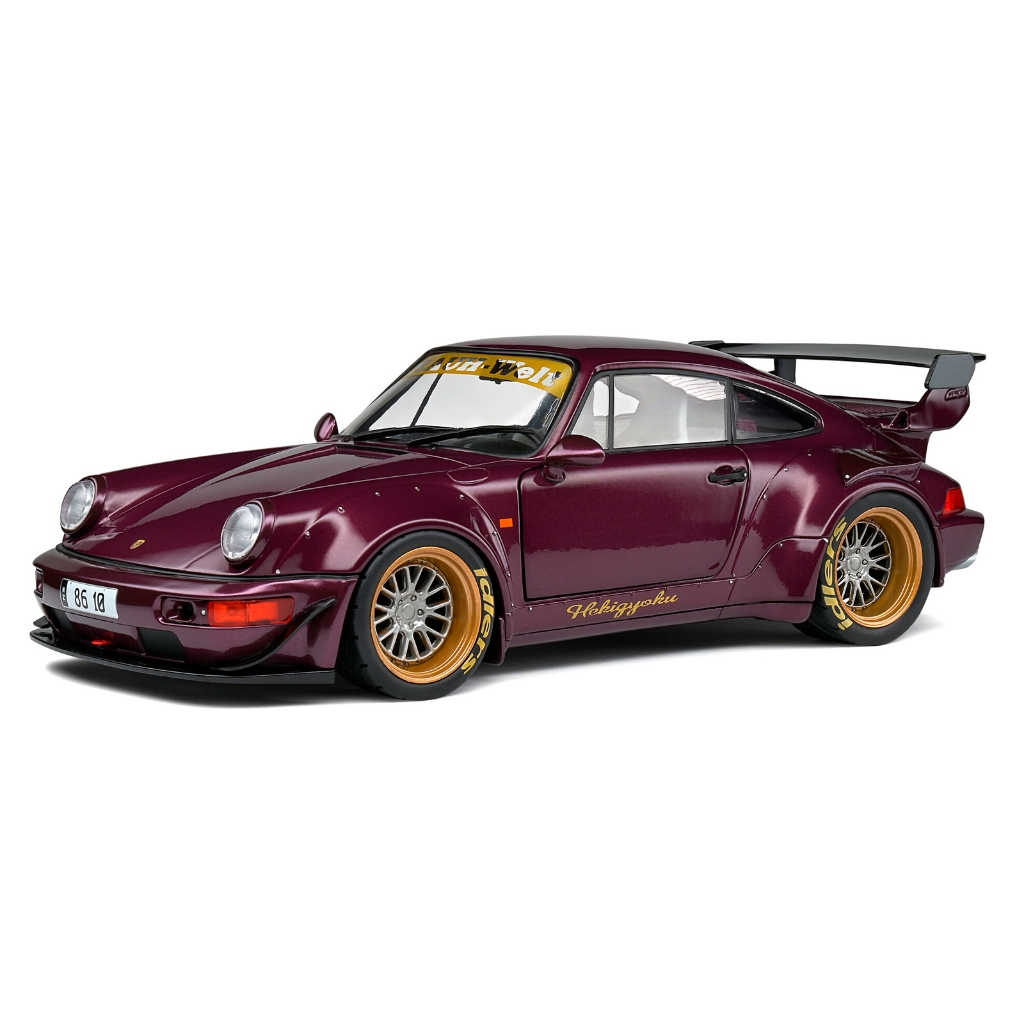 Miniatura Porsche 964 RWB Body Kit Hekigyoku 2022 1/18 Solido