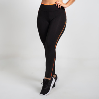 Calça Legging Fitness Preta Moda Feminina Esporte Leg Suplex Linda Academia  Ginástica Casual Conforto