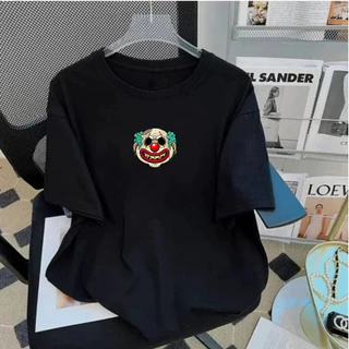 Camiseta Palhaço Streetwear Hip Hop Algodão Unissex