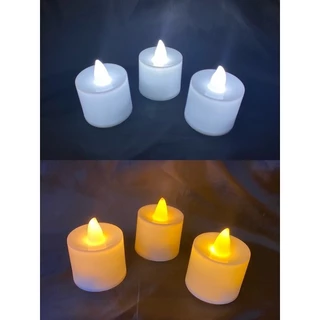 kit com 12 ou 24 velas de led vela eletrônica artificial bateria incluso