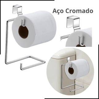 Suporte papel Higiênico 19cm Duplo para Caixa Sanitária Acoplada Moderna Multiuso Universal sem Furos Prático em Oferta na Shopee