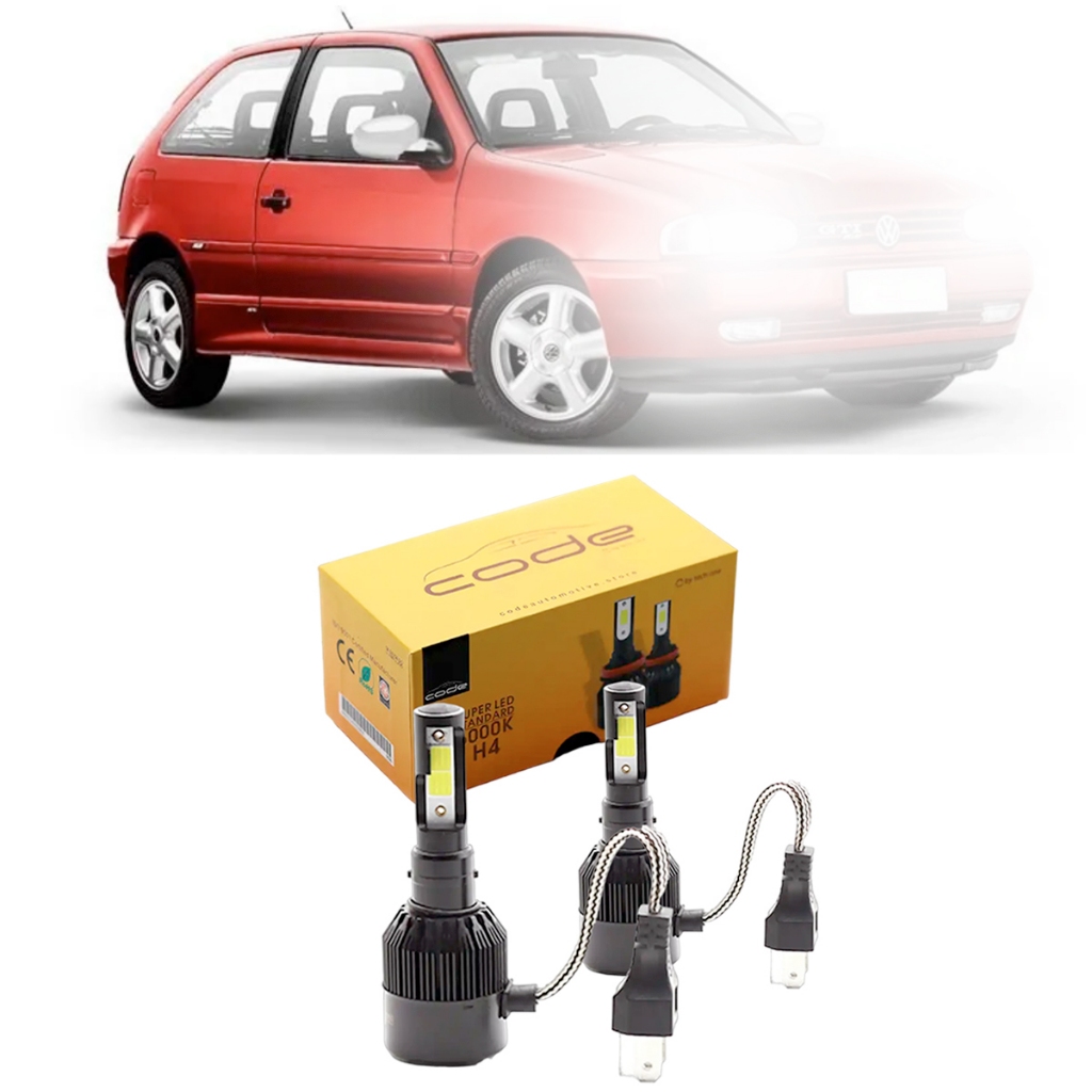 Kit Lampadas Super LED 6000k 8000k Gol G2 Bola 1995 1996 1997 1998 ...