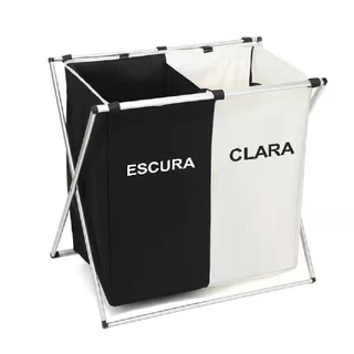 Cesto Para Lavanderia Com Divisórias De Cores Organizador