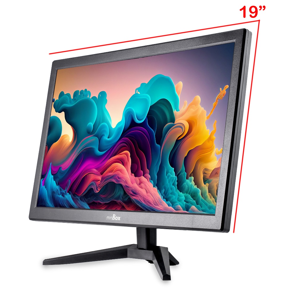 Monitor Gamer LED 19" Polegadas HD Resolução 1440x900 Entrada HDMI/VGA