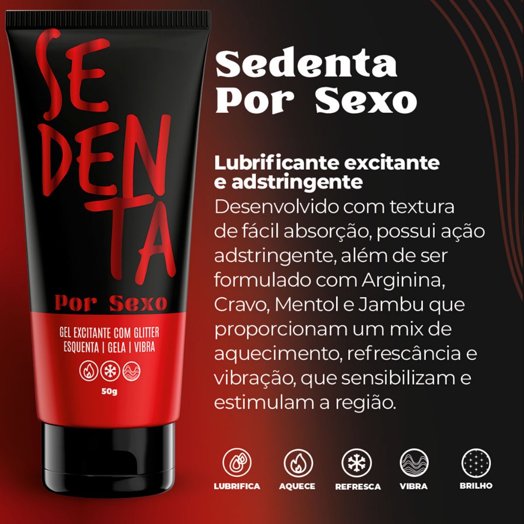 Gel Lubrificante Íntimo Excitante Sedenta por Sexo Oral Conforto