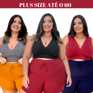 Top Fitness Academia S/ Bojo Liso Tops Para Malhar Plus Size - VTM