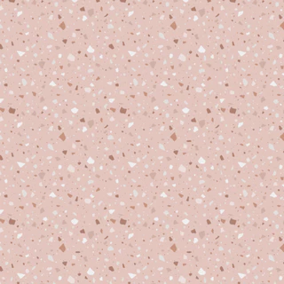 Adesivo Papel de Parede Efeito Granilite Terrazzo Romântico