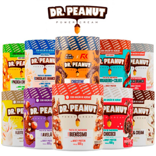 Dr Peanut Pasta De Amendoim Com Whey Protein Paçoca Crunchy 600g