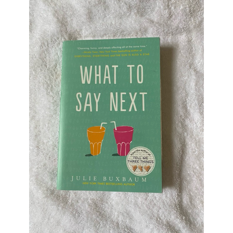 Livro What To Say Next - IMPORTADO -