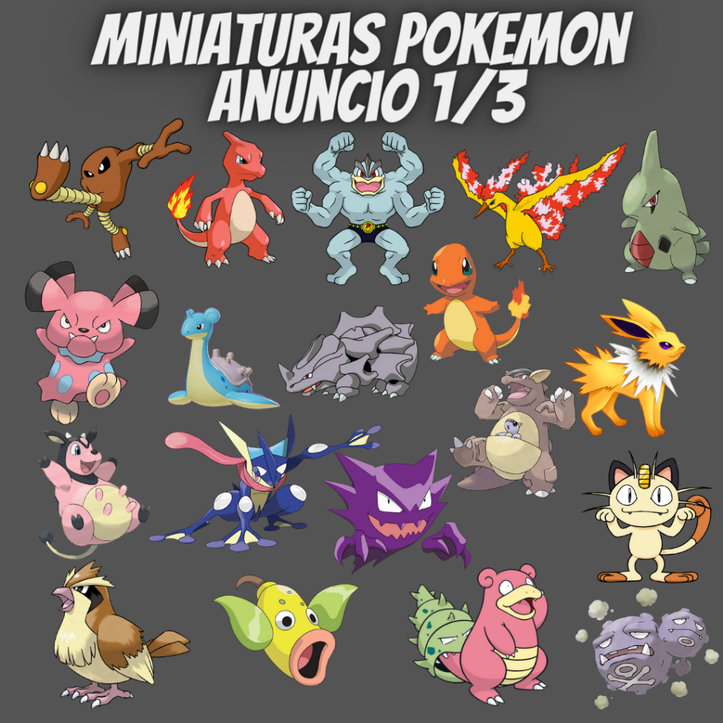Lote Kanto 50 Pokémon Diferentes Pokedéx