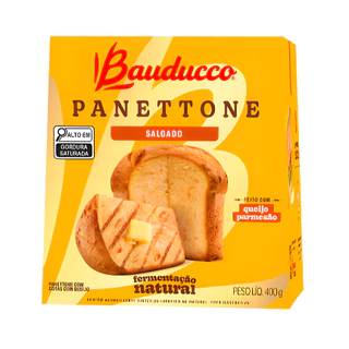 Panetone Salgado Bauducco Gotas De Queijo Parmesão 400g
