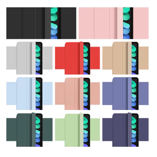 Capa magnetico inteligente com slot de canetas compativel ipad 10 - 10.9pol