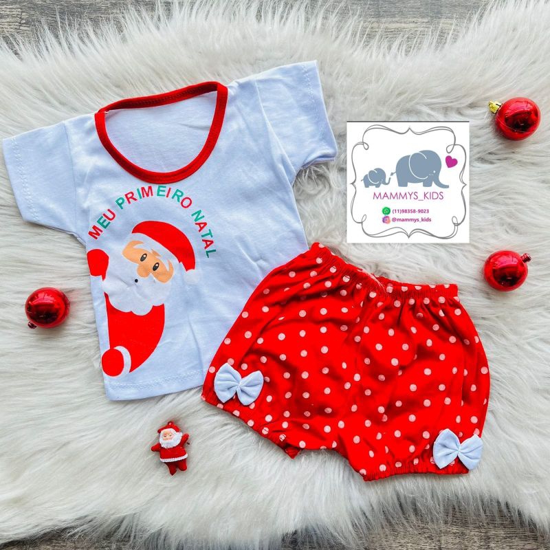 Roupinha de bebe de hot sale natal