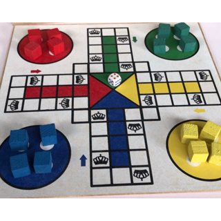 Ludo Tabuleiro Estojo Gigante Tam 50 X 50 Centímetros Com Pinos E Dados  Grande