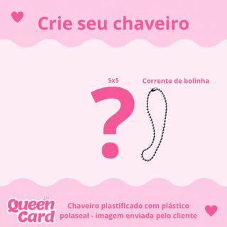 crie seu chaveiro - plastificado