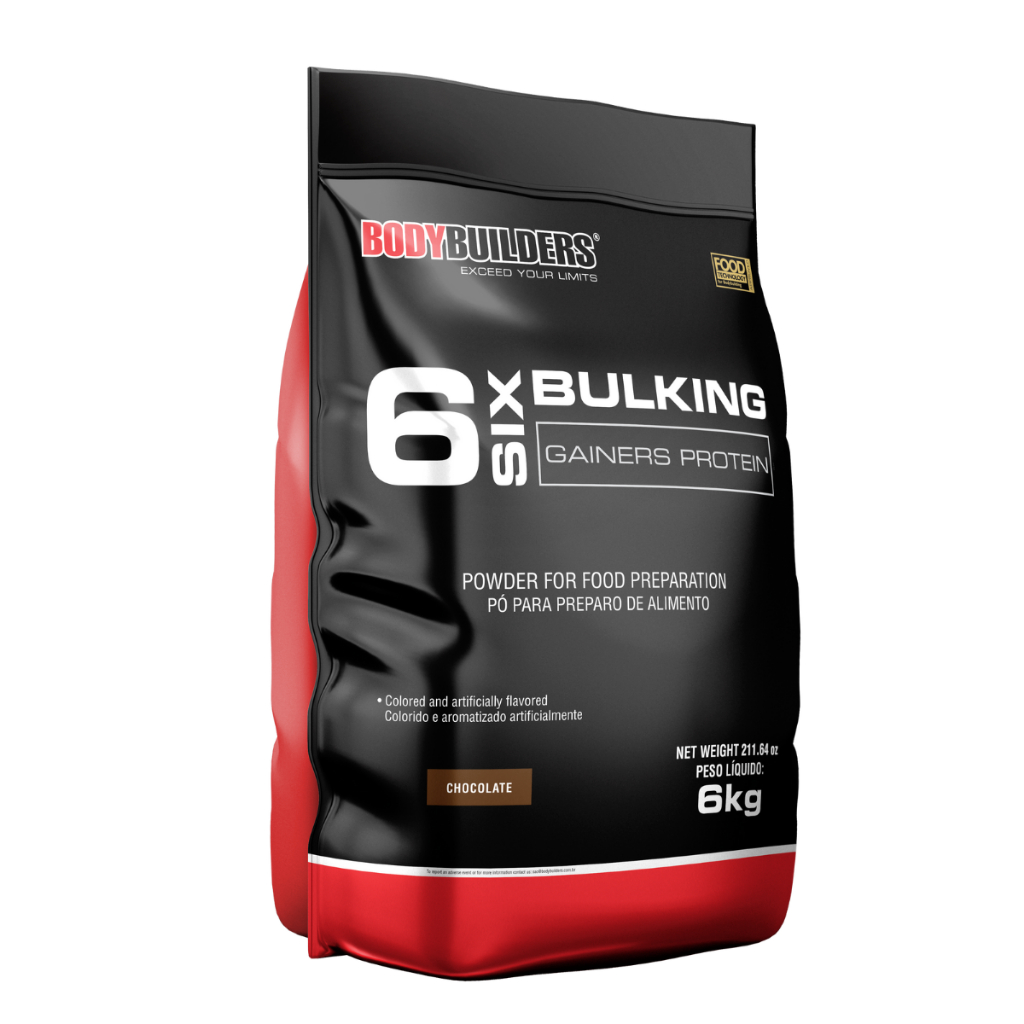 Hipercalórico 6 Six Bulking Gainers Protein 6kg Para Aumento de Massa Muscular – Bodybuilders