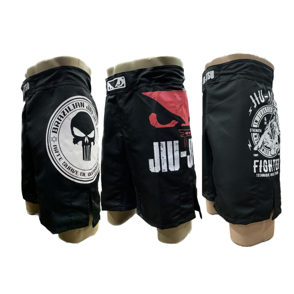 Bermuda Tactel Mma Luta Jiu Jitsu Bad Boy Justiceiro