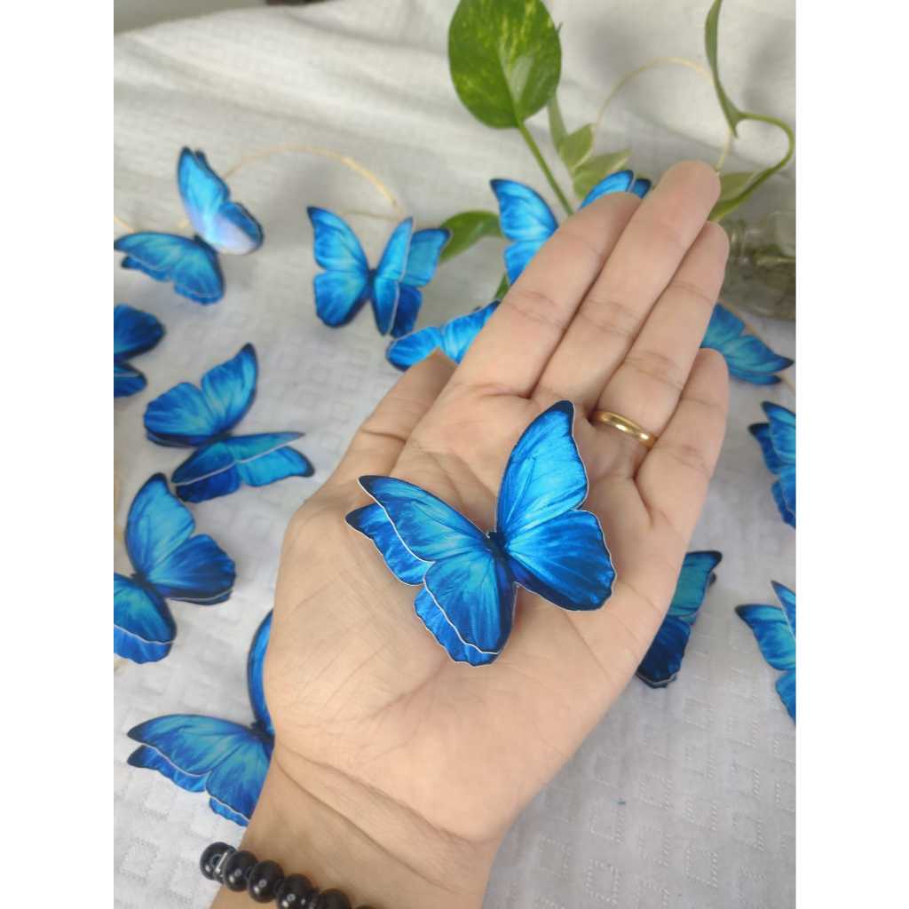 Borboleta em camada 3d 30/15 unidades