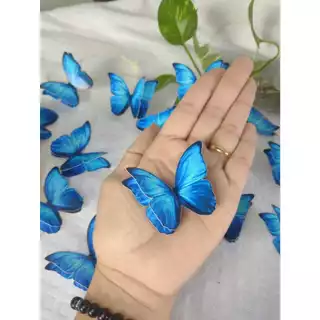 Borboleta em camada 3d 30/15 unidades