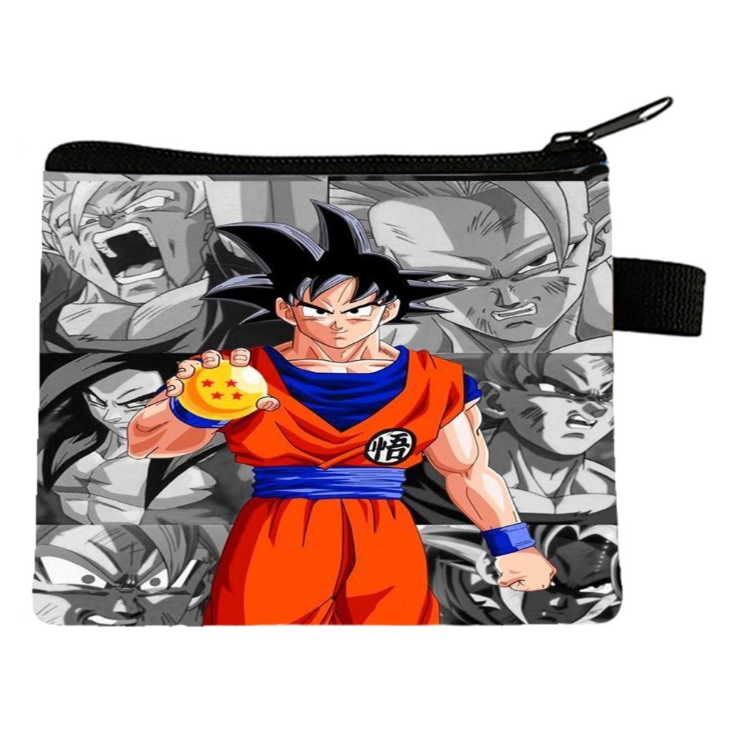 Carteira slim - dragon ball goku esferas do dragão desenho geek anime  cartoon