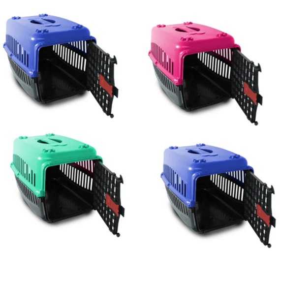 Caixa De Transporte Para Cachorros Gatos Coelho N3 Alça Reforçada