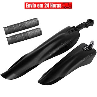 Paralamas Para Bike Par Para-lama Dianteiro e Traseiro Nylon Bicicleta Aro 26-29 Par de Manoplas