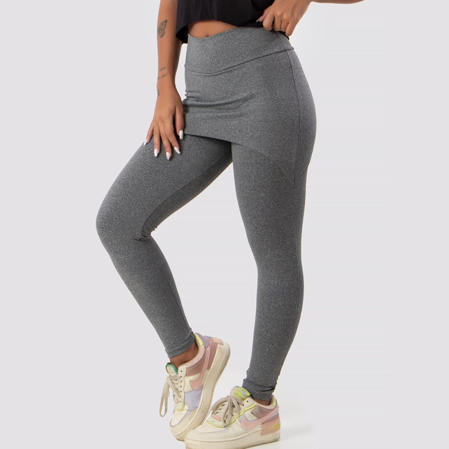 Calça Legging Cotton Algodão não fica transparente cós alto com