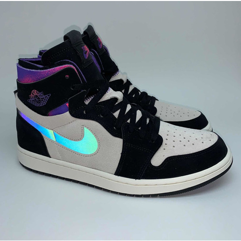 Tenis Air jordan 1 Mid Refletivo PSG Lançamento Unissex Cano Alto A pronta entrega Botinha Rosa/Roxo Oferta