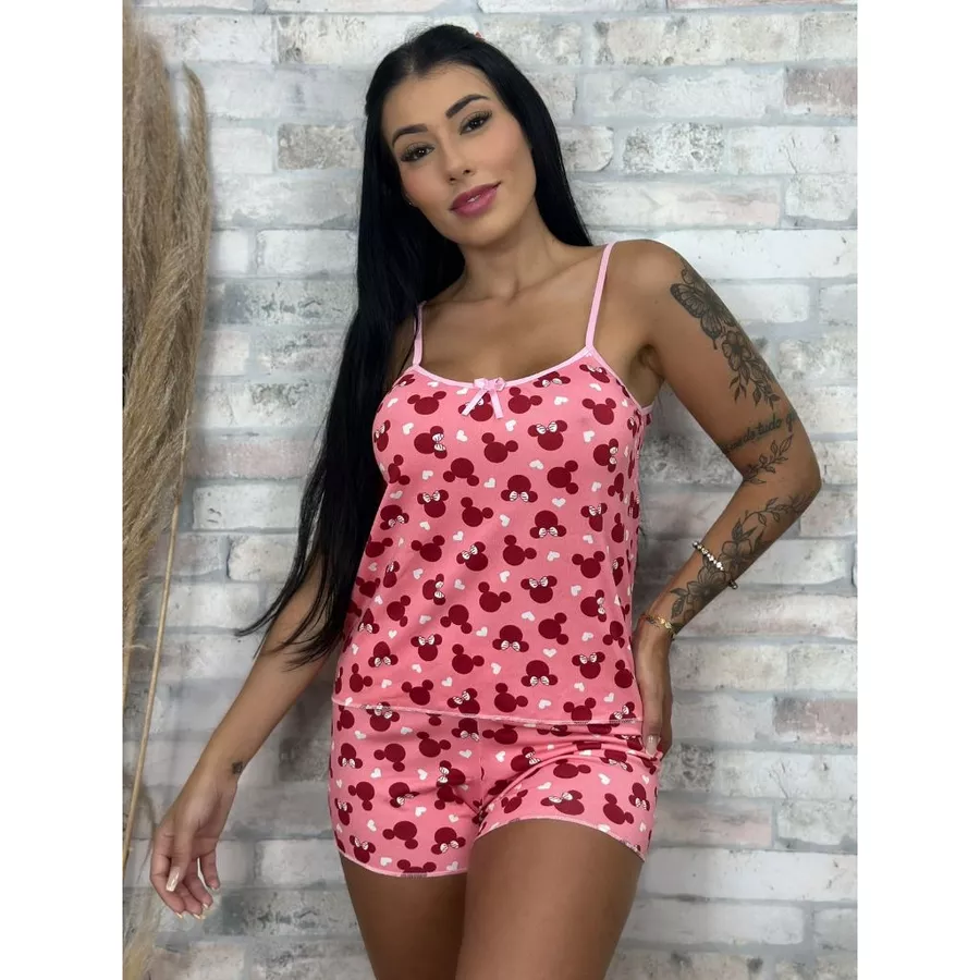 Kit 3 Pijamas Baby Doll Feminino Short Doll Confortável para Dormir - foto 7
