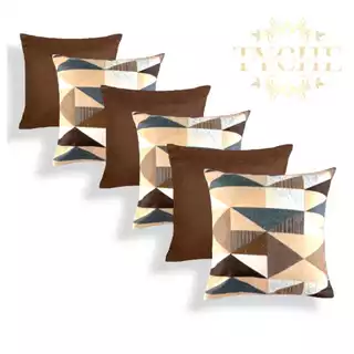 Kit com 6 capas p\ Almofadas Decorativas com Zíper