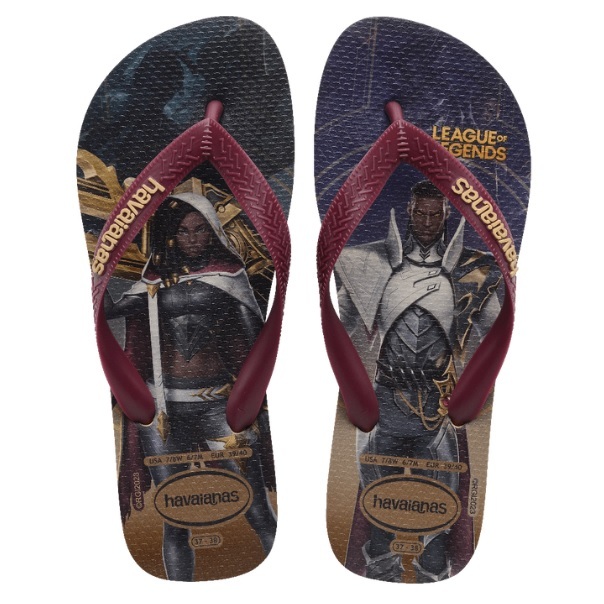 Chinelo Havaianas League Of Legends Dourado