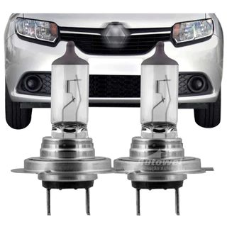 Lâmpadas Farol Baixo Sandero Logan Duster 2014 2015 2016 2017 2018 2019 2020 2021 2022